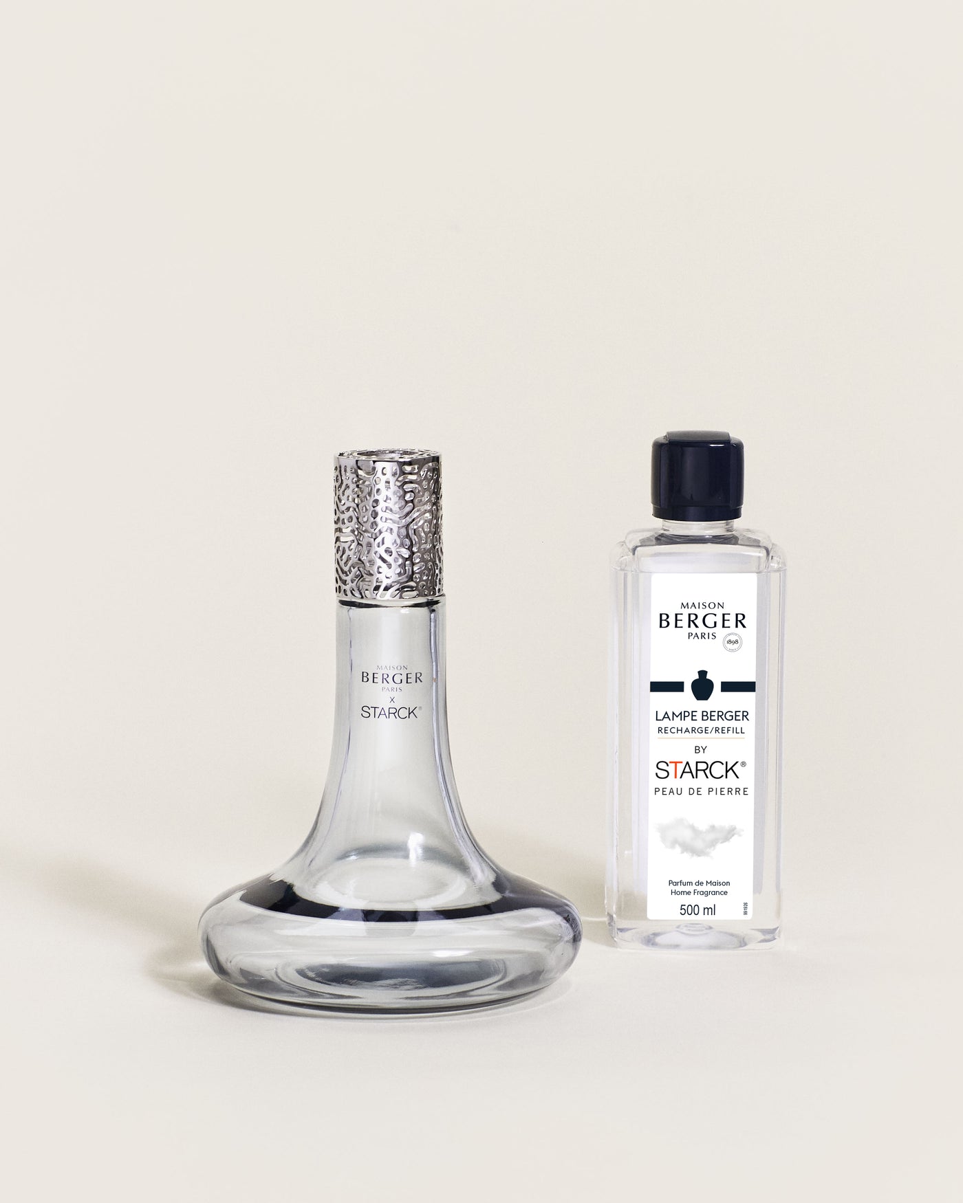 Starck Grey Home Fragrance Lamp Gift Set with Peau de Pierre
