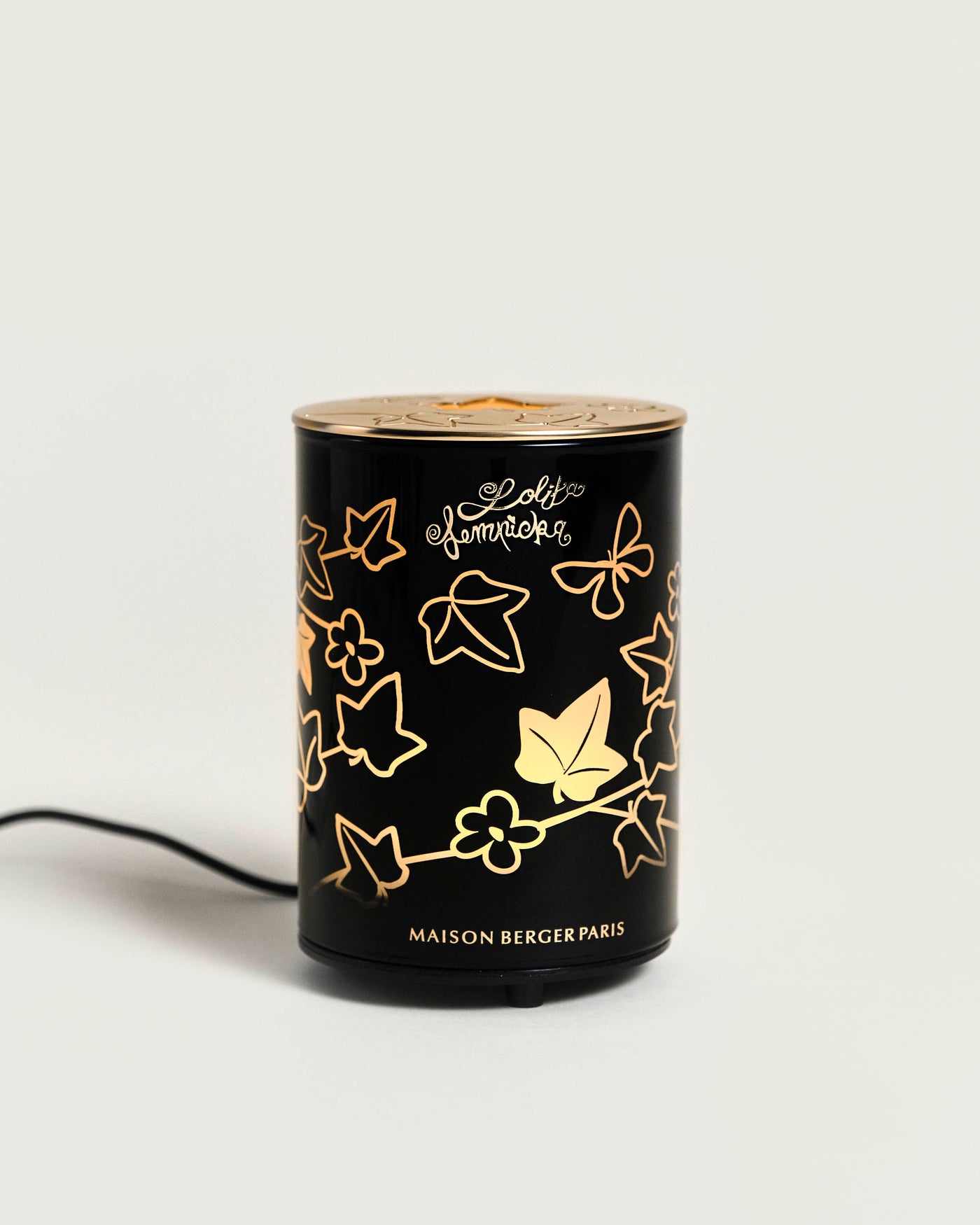 Black Satin Electric Diffuser with Lolita Lempicka