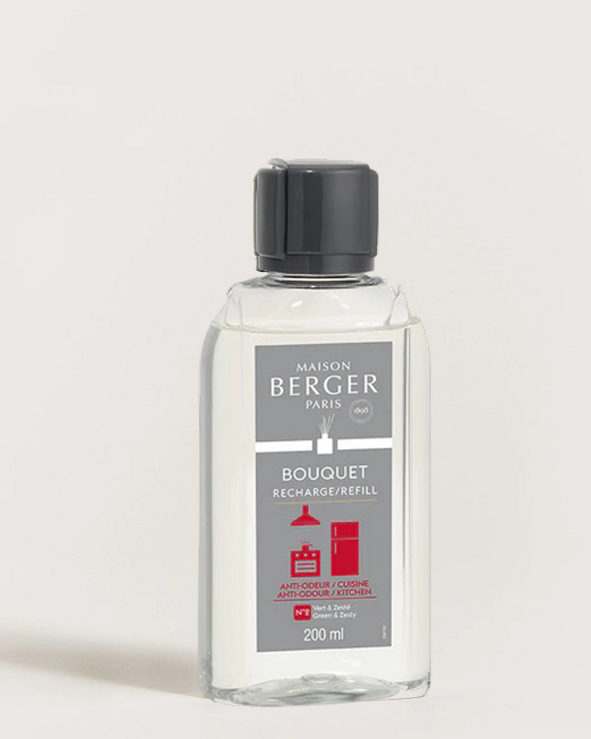 200ml Anti-Odour Kitchen 2 (Green & Zesty) Reed Diffuser Refill