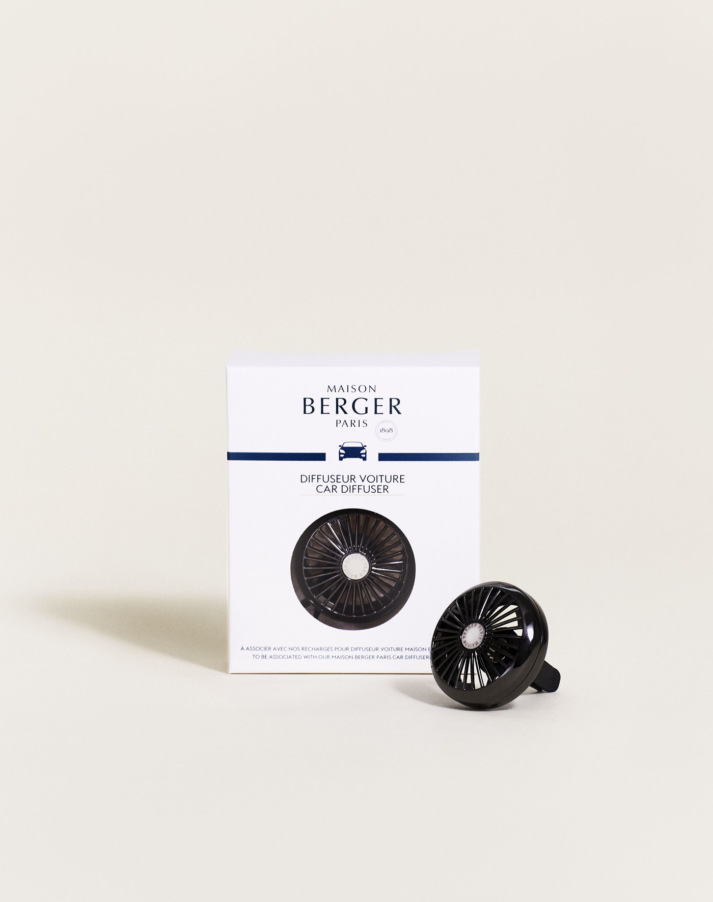 Black Wheel Car Diffuser Vent Clip