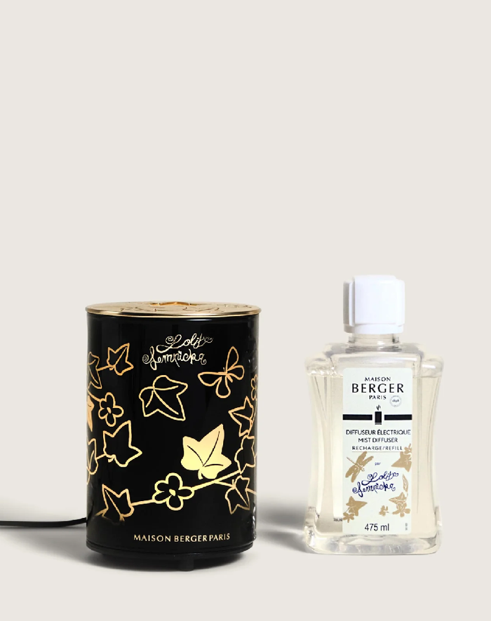 Black Satin Electric Diffuser with Lolita Lempicka