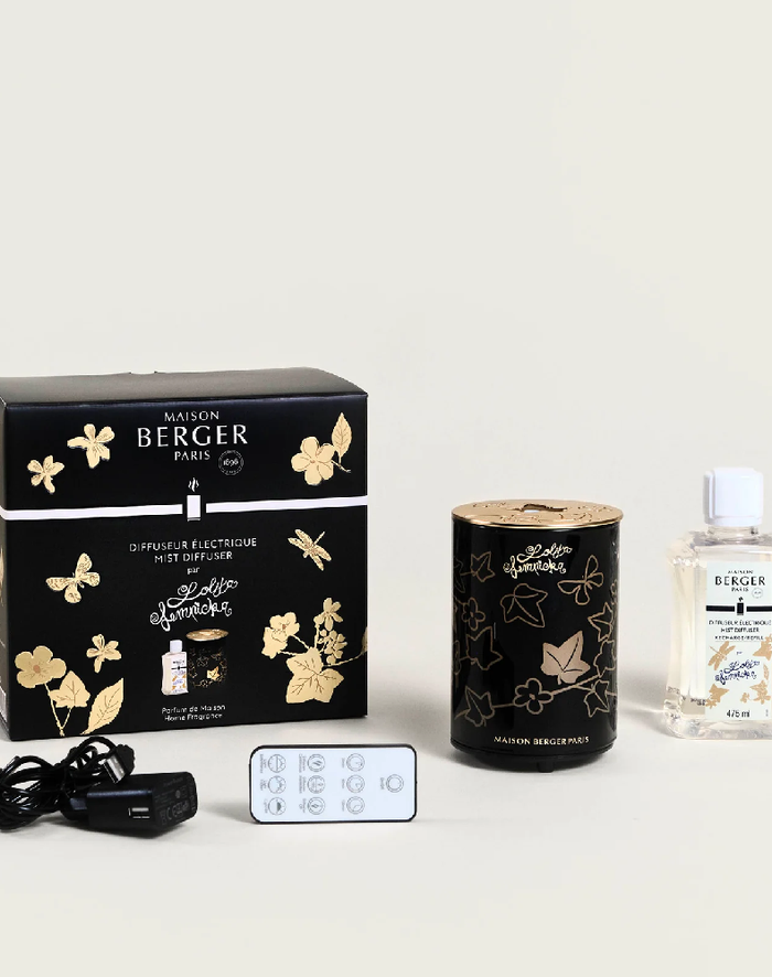 Black Satin Electric Diffuser with Lolita Lempicka